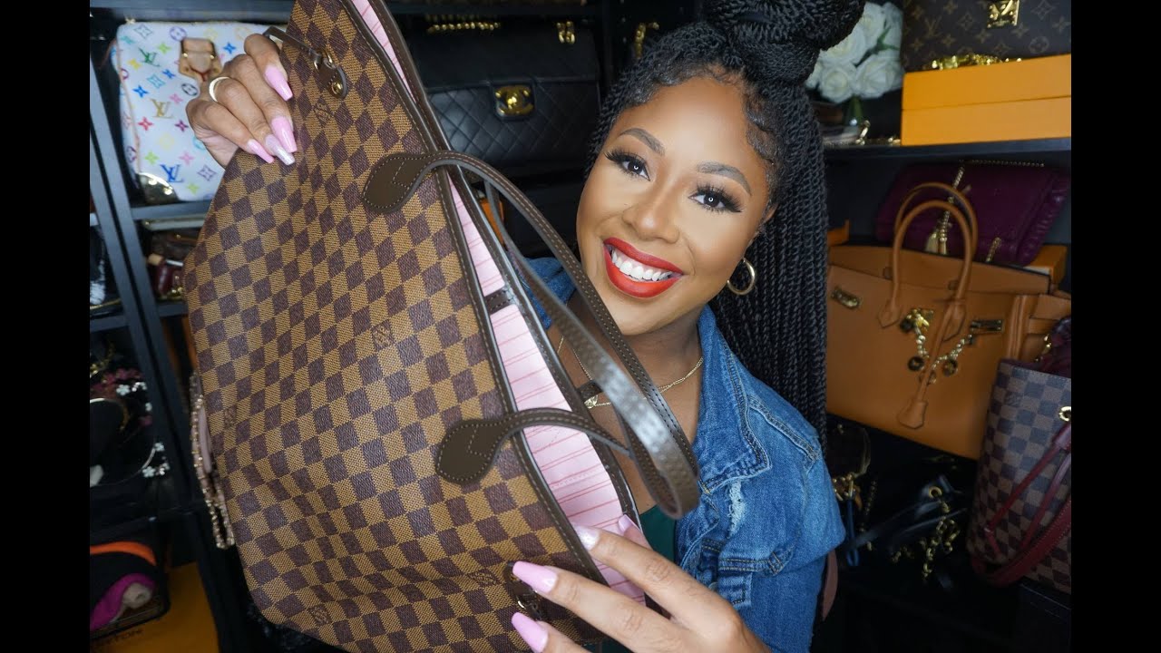 UNBOXING  Louis Vuitton Neverfull MM Rose Ballerine 