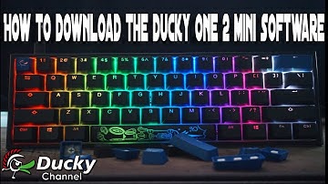 How to download the ducky one 2 mini software