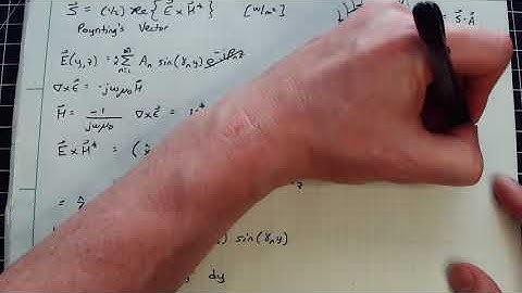 Lecture 12b---Power Flow in Parallel Plate Waveguides