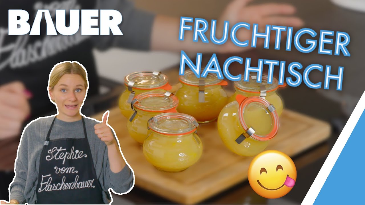 FRUCHTIGER NACHTISCH 🍐 | Süßes Mus aus Birne, Apfel und Vanille ...