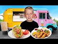 Eating ONLY Food Trucks Food for 24 HOURS | Gaby and Alex Family