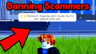 Banning SCAMMERS In Toilet Tower Defense..(Ep 61)