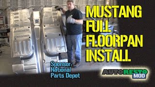 How To Full Floor Pan Install 1967 1968 Mustang Tips Tricks  Episode 195 Autorestomod