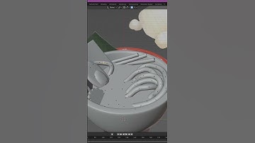 Ramen 3D model timelapse (UE5) #blender #ue5 #3dmodeling