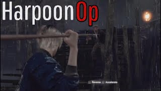 300 IQ Experiments with Harpoon Resident Evil 4 Remake #gaming