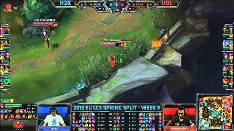 H2K Gaming vs Unicorns of Love | S5 EU LCS Spring 2015 Week 9 Day 2 | H2K vs UOL W9D2G5 VOD 60FPS