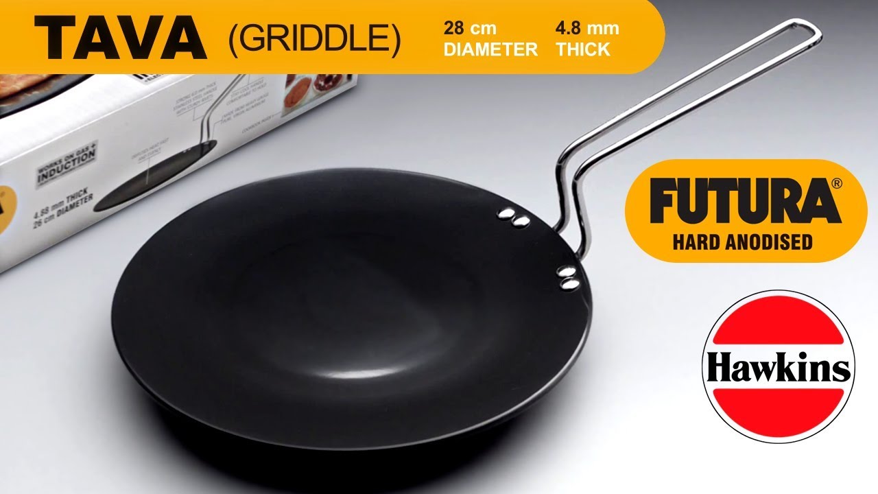 Hawkins Futura Hard Anodised Tawa - 28cm (Black)