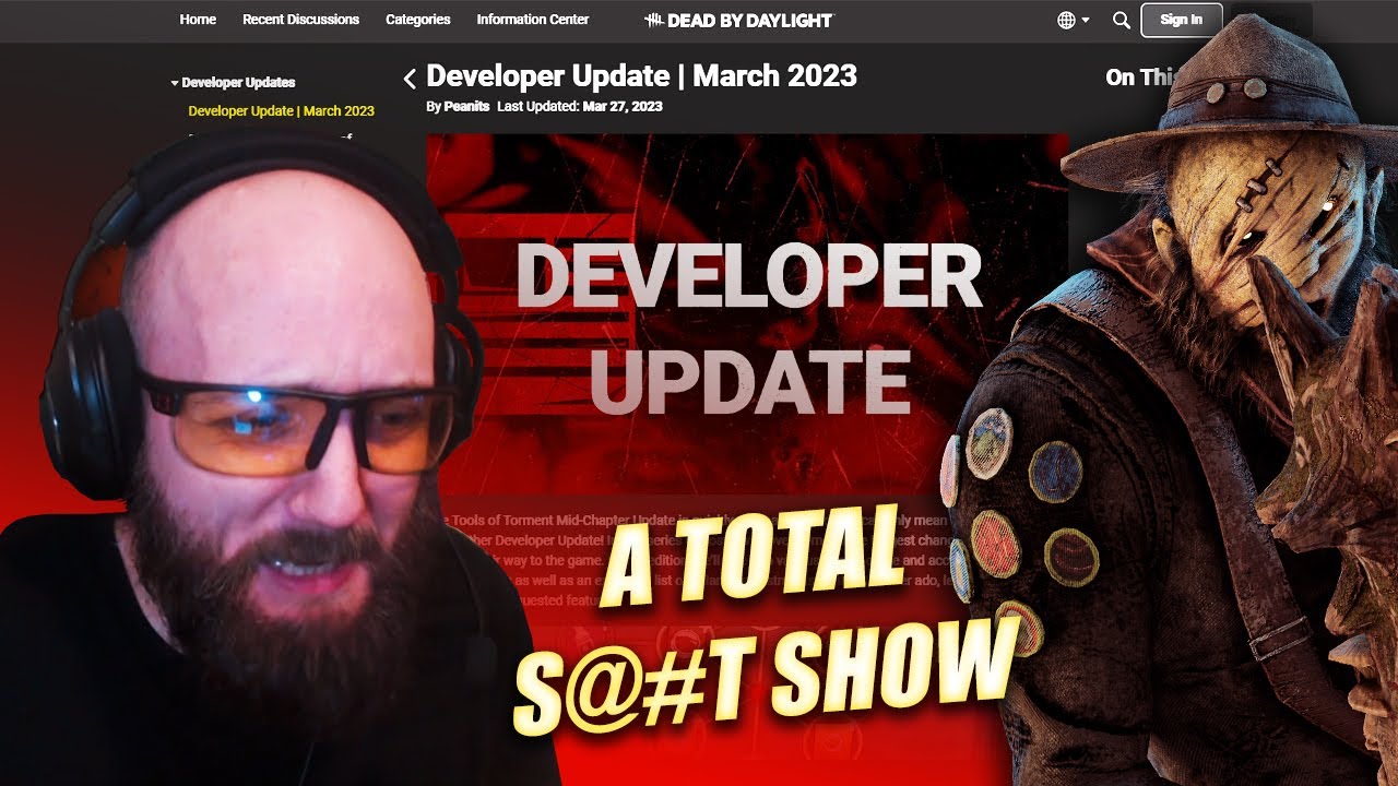Dev March 2023 Update - ANGRY commentary - Dead by Daylight - YouTube