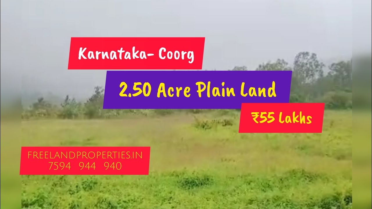 2.50 Acre Agricultural Farm Land For Sale Karnataka (55 Lakhs