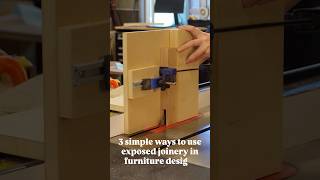 Tricks of the trade. Exposed Joinery can be a big win in furniture design. #woodworking #woodworker