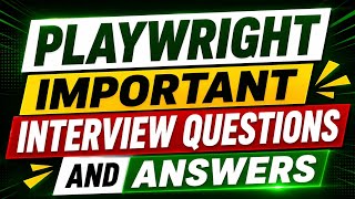 Playwright (with JS/TS) Interview Q&A #playwright #automationtesting #manualtesting #softwaretesting