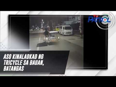 Aso kinaladkad ng tricycle sa Bauan, Batangas | TV Patrol
