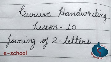 cursive handwriting lesson 10 | Joining of two letters | from a to z | step by step