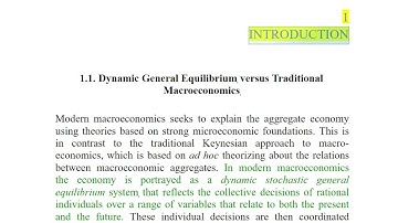 DSGE  - 1 Introduction