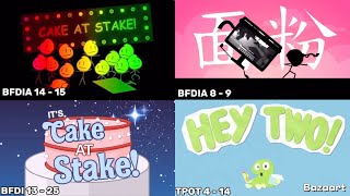 All Of The Bfdi Cake At Stake Intros 2025