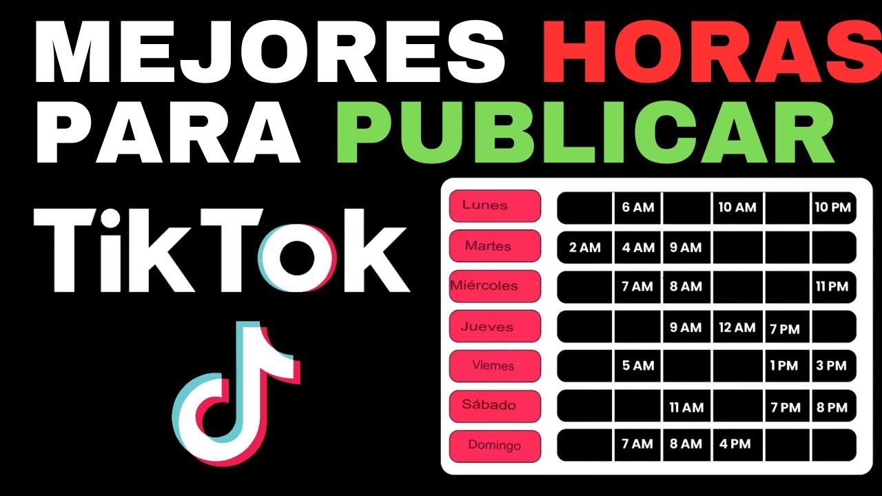 Mejores horas para publicar en TikTok ¡No creerás los resultados! - YouTube