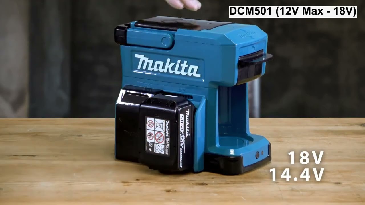 Makita 18V LXT / 12V max CXT Cordless Coffee Maker DCM501Z Household Jobsite  Portable Compact Coffee Machine
