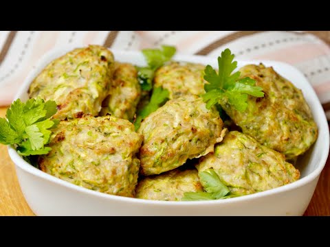 🥒 КОТЛЕТЫ из КАБАЧКОВ с фаршем! Котлеты с кабачком в духовке! Не жареные кабачки.