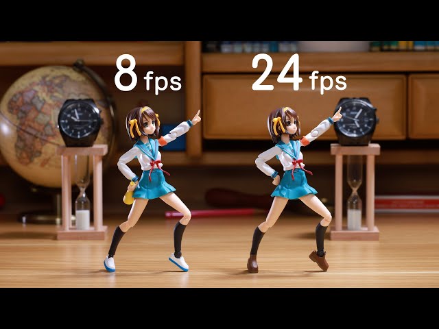 Stop Motion | Adjusting the Frame Rate with Haruhi’s Steps | Haruhi Suzumiya class=