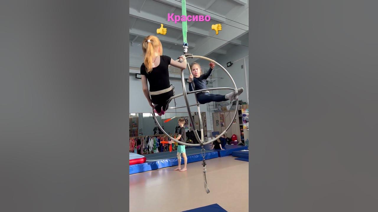 Юные гимнастки в шаре/#Shorts #circus - YouTube