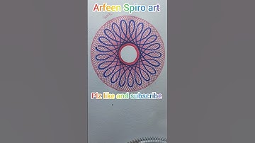 How many circles did the pen make?Any guess? #shorts #asmr #spirograph #viralvideo #trending#2024