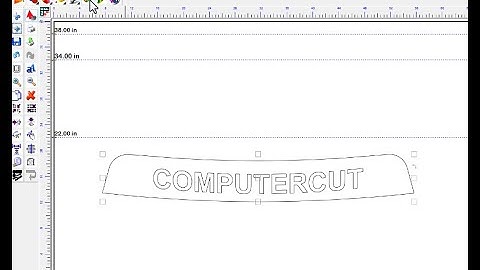 Arching Text In ComputerCut Pro