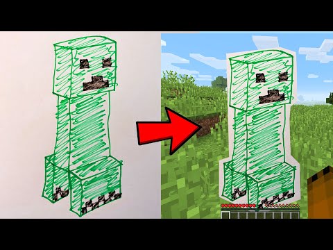 Minecraft but I draw the textures in 30 seconds...