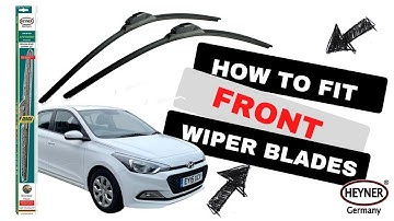Hyundai i20 2014-2020 How to Install New Wiper Blades Front Wipers
