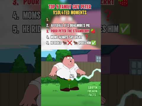 RANKING TOP 5 FUNNIEST FAMILY GUY PETER MOMENTS Shorts Shortsfeed Familyguy Petergriffin