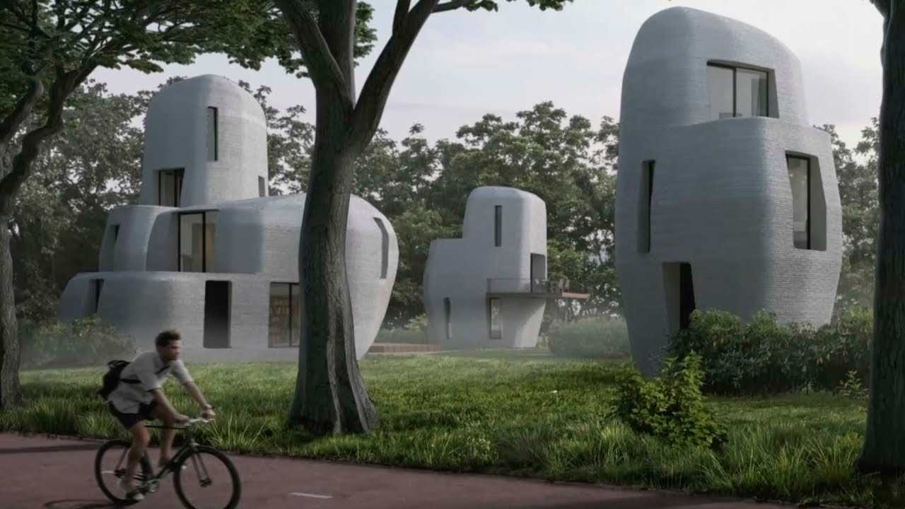 Gå ned gåde Plakater Netherlands to build world's first commercial 3D printed houses - YouTube