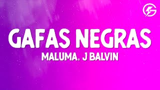 Maluma, J Balvin - Gafas Negras (Letra/Lyrics)