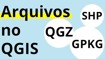 Formatos de arquivo no QGIS: Shapefile (SHP), Geopackage (GPKG) e projeto (QGZ)