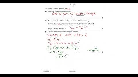CIE IGCSE Physics 0625  | DC Circuit | 2021 October November Paper 41 Q 8