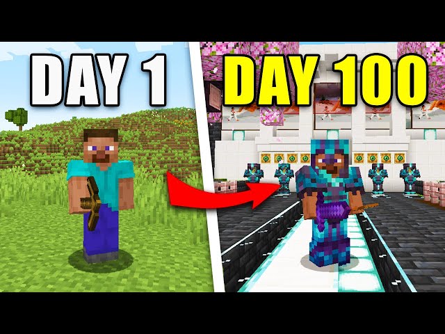 I Survived 100 Days in HARDCORE Minecraft 1.20 class=