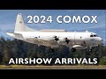 Military arrivals at cfb comox  2024 comox airshow