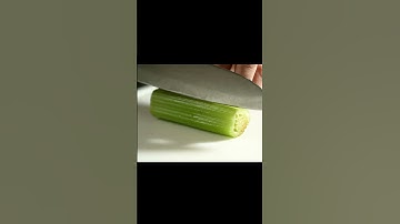 Celery Cutting ASMR 🥬 | Fibrous Texture & Gentle Snap | Satisfying Vegetable Slice #shorts