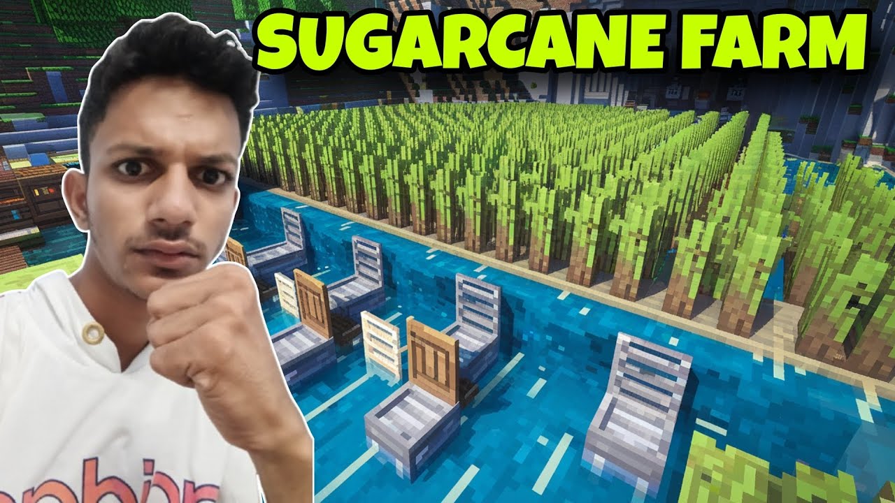 how to build a sugarcane farm in minecraft bedrock 1.21 | easy build ...