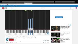 Main Theme   Fallout 3 Piano Tutorial Synthesia    Lucas King   YouTube   Internet Explorer 2019 02