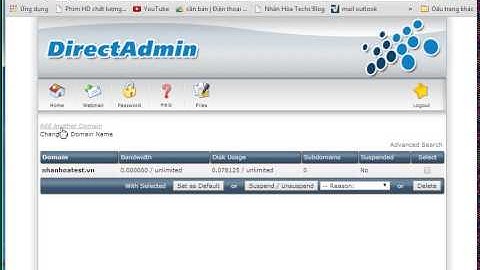 Hướng dẫn addon domain trên hệ thống diectadmin