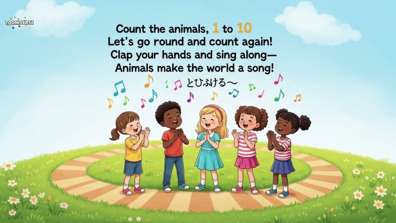 Counting Animals – Fun Kids Song  Tooniverse