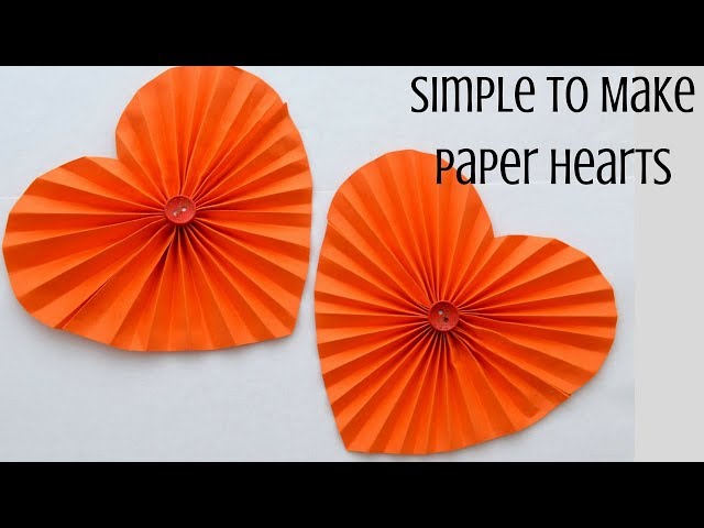 How About Orange: Make a wall of paper hearts