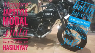Modifikasi Megapro japstyle modal 4 juta di semangat baru motor.