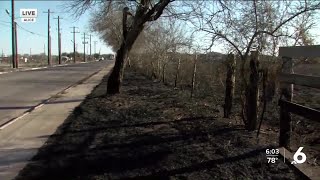 The aftermath of large fire in Alice