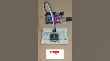 Arduino Based Analog Clock Using OLED Display || Without RTC #shorts #arduino #clock #maker