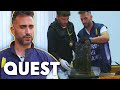 Drug mules hides 26kg of heroin in custom made suitcase  border control europe