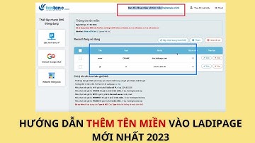 Hướng Dẫn Cách Thêm Tên Miền Vào Trang Ladipage Mới Nhất 2023 | Hải Tam Gia