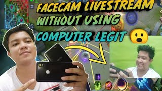 HOW TO LIVESTREAM ON FACEBOOK OR YOUTUBE WITH FACECAM USING TWO ANDROID PHONE ONLY?