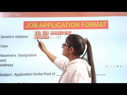 Job application|Job application class 12|Job application class 12 Term 2|Job application Format