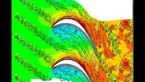Sliding mesh approach for the large eddy simulation of turbomachinary flow