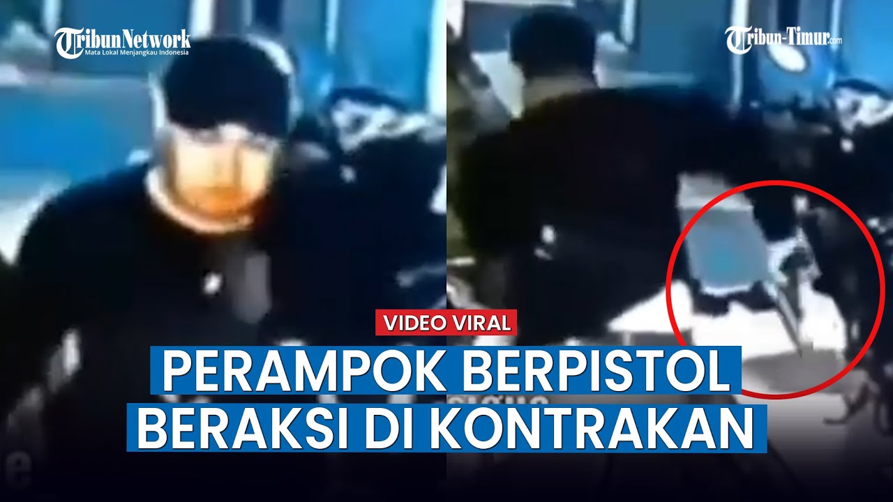 VIRAL Detik-detik Perampok Berpistol Lancarkan Aksi di Kontrakan Cikarang